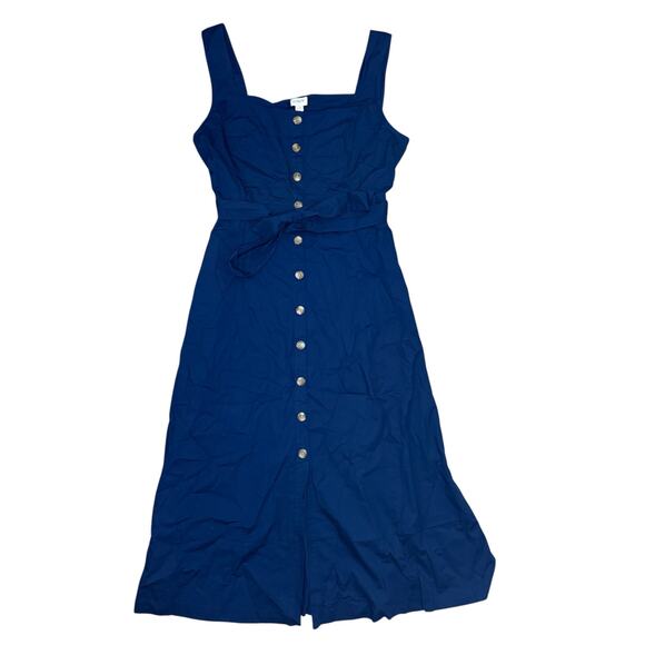 NWT J. Crew Button-Front Belted Midi Dress Size 14 - Picture 4 of 7